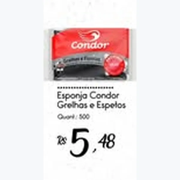 Recorte do encarte de Esponja Grelhas e Espetos Condor