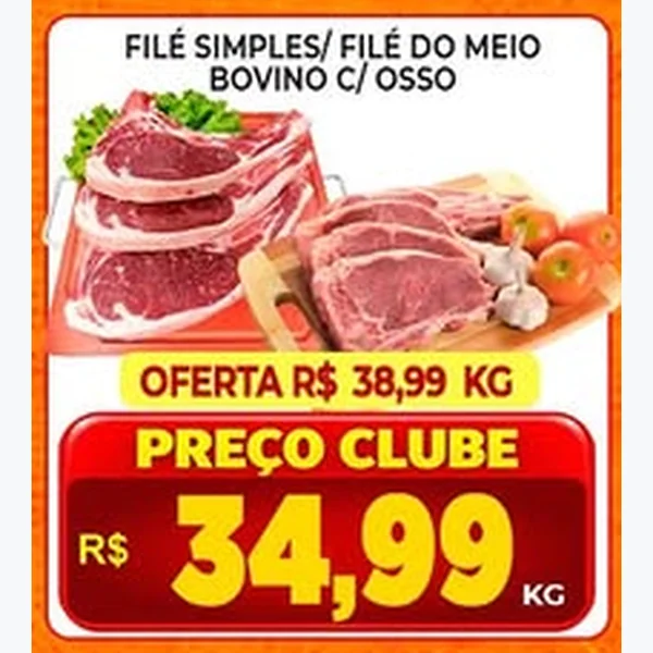 Filé do Meio Bovino C/ Osso