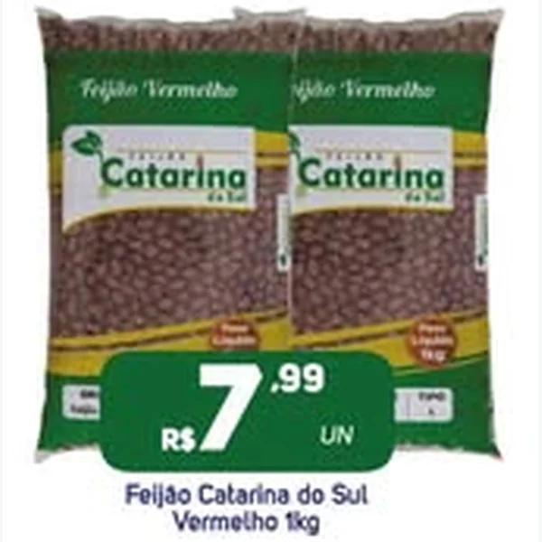Recorte do encarte de Feijão Vermelho Catarina do Sul 1 kg