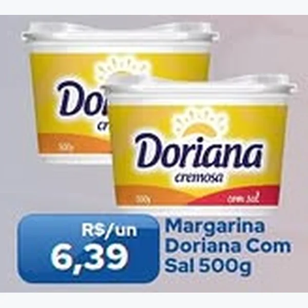 Recorte do encarte de Margarina com Sal Doriana 500 g