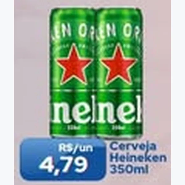 Recorte do encarte de Cerveja Heineken 350 ml