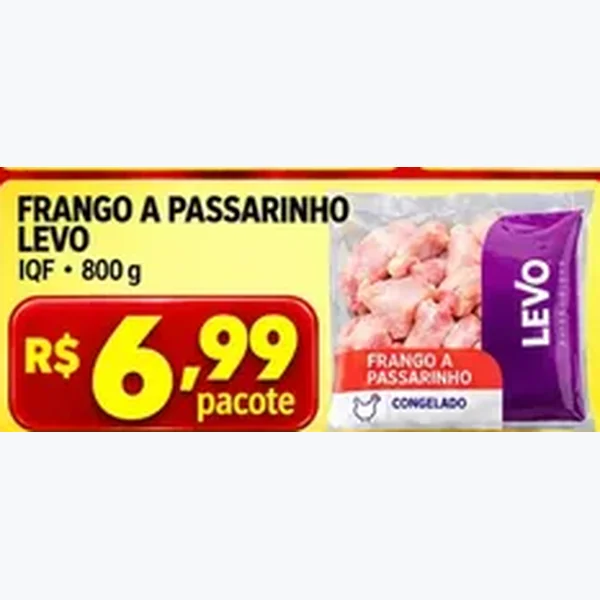 Frango a Passarinho Congelado Iqf Levo 800 g