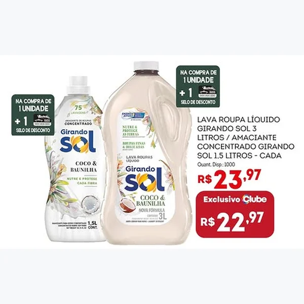 Amaciante Concentrado Girando Sol 1,5 L
