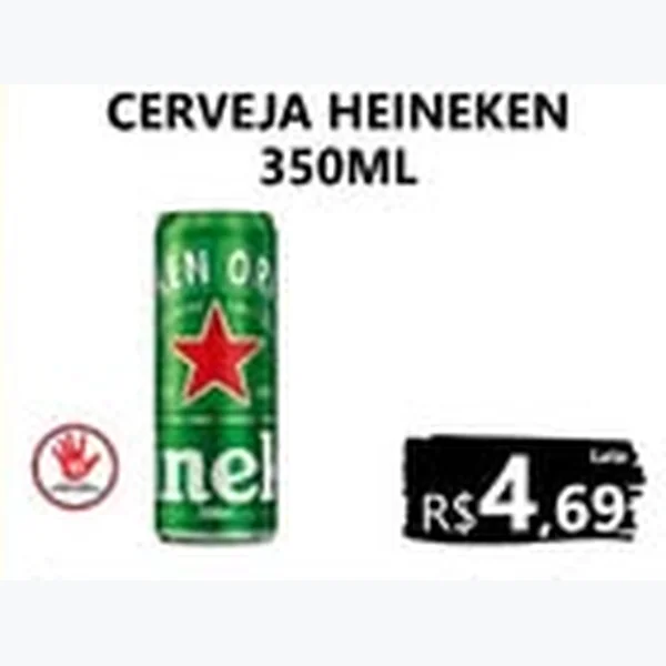 Recorte do encarte de Cerveja Heineken 350 ml