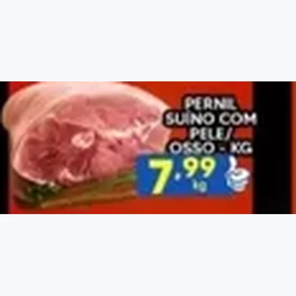 Recorte do encarte de Pernil Suíno com Pele com Osso