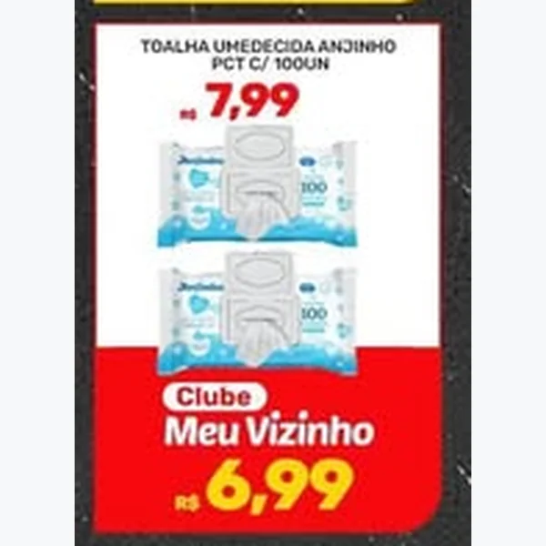 Toalha Umedecida Anjinho 100 un