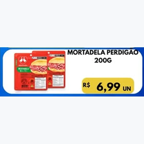 Recorte do encarte de Mortadela Perdigão 200 g