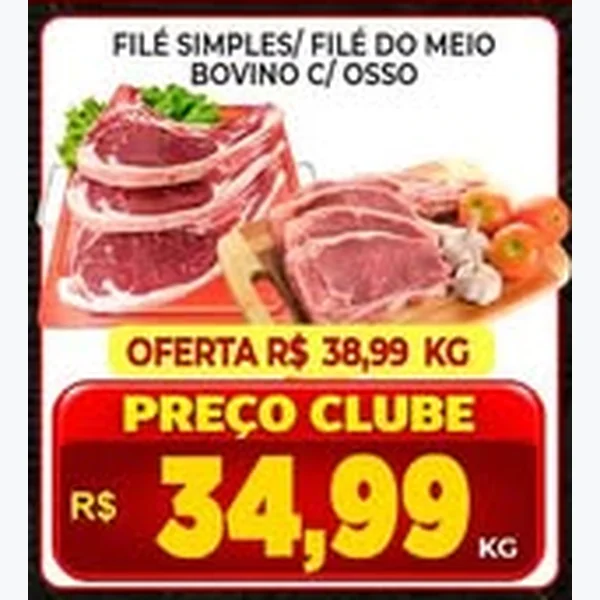Filé do Meio Bovino C/ Osso