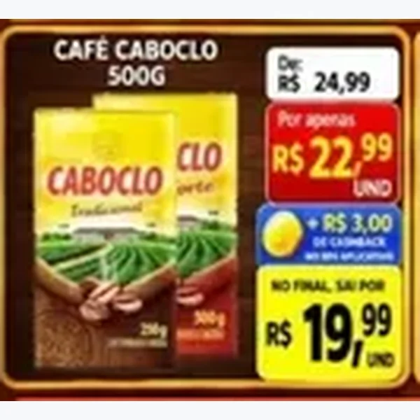 Recorte do encarte de Café Caboclo