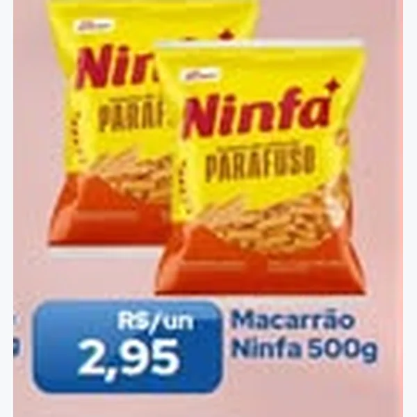 Recorte do encarte de Macarrão Parafuso Ninfa 500 g