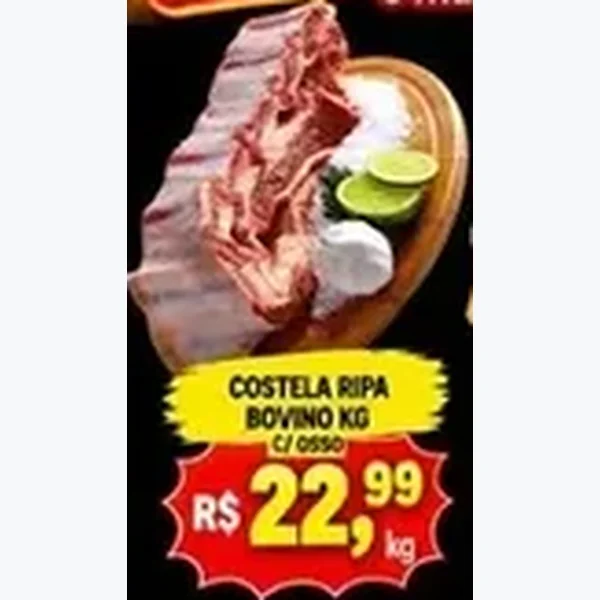 Costela Ripa Bovino com Osso