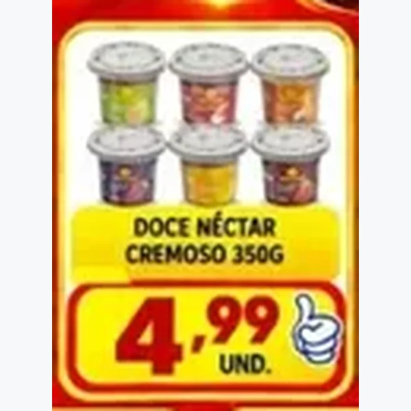Recorte do encarte de Doce Néctar Cremoso 350 g