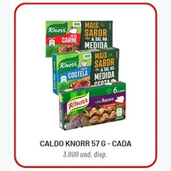 Recorte do encarte de Caldo Knorr 57 g