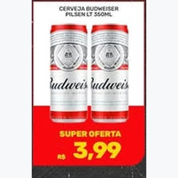 Cerveja Pilsen Budweiser 350 ml