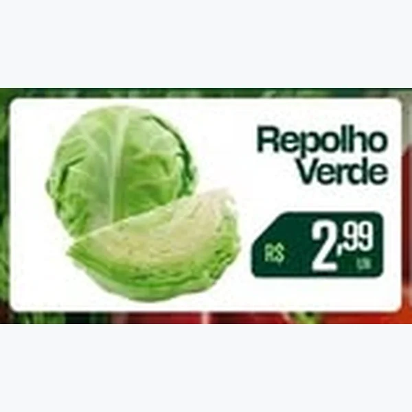 Recorte do encarte de Repolho Verde