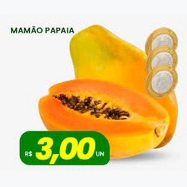 Recorte do encarte de Mamão Papaia