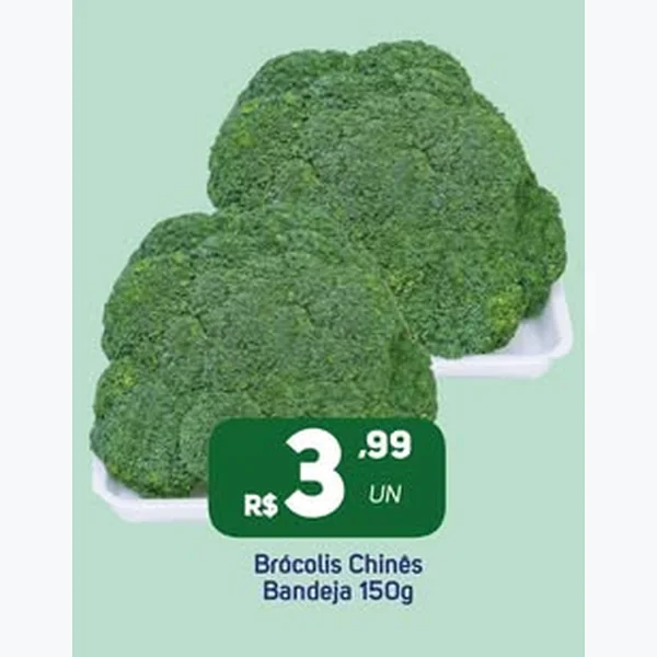 Recorte do encarte de Brócolis Chinês 150 g