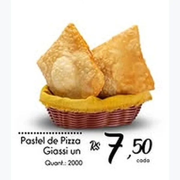 Recorte do encarte de Pastel de Pizza Giassi