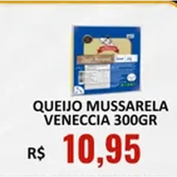 Recorte do encarte de Queijo Mussarela Veneccia