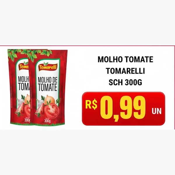 Molho de Tomate Tomarelli 300 g