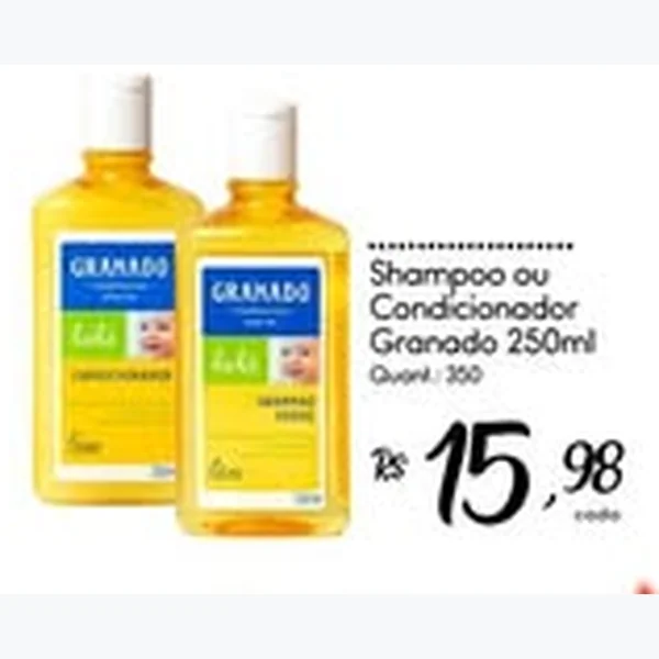 Recorte do encarte de Condicionador Granado 250 ml
