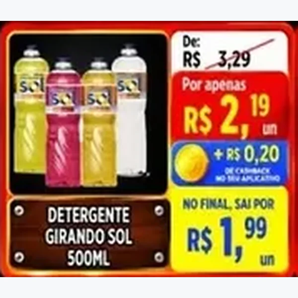 Detergente Girando Sol 500 ml