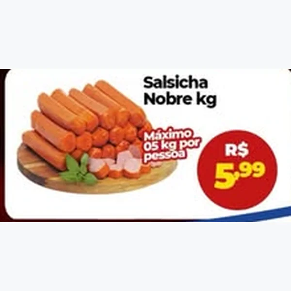 Recorte do encarte de Salsicha Nobre