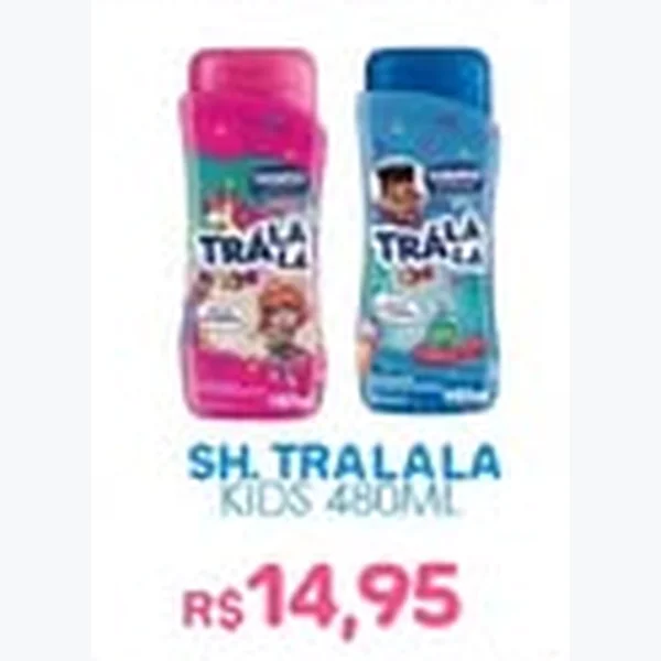 Recorte do encarte de Shampoo Trá Lá Lá Kids 480 ml