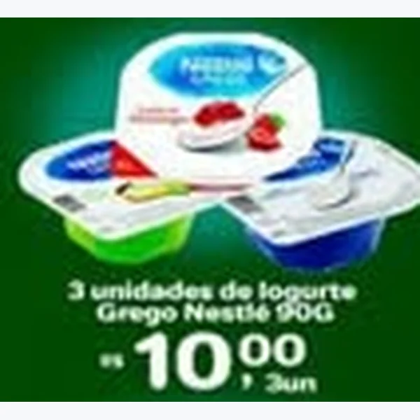 Recorte do encarte de Iogurte Grego Nestlé 90 g