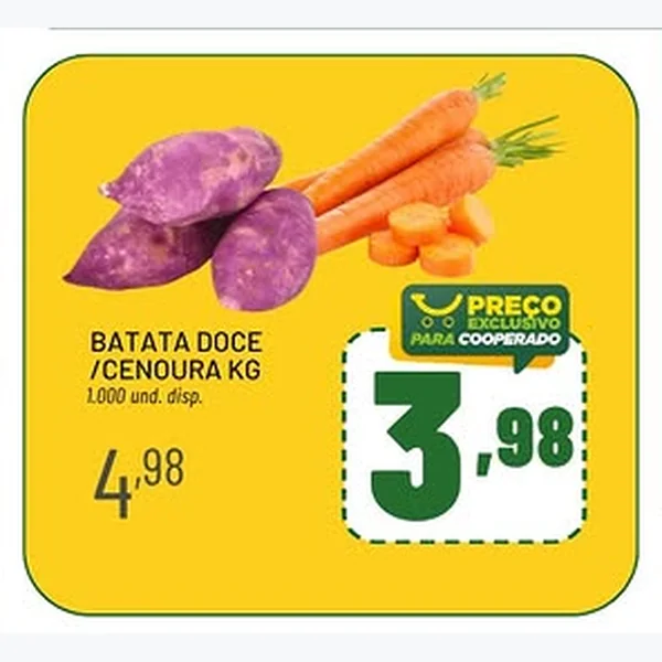 Recorte do encarte de Batata Doce