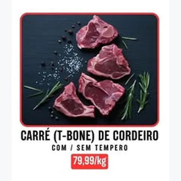 Carré (t-bone) de Cordeiro