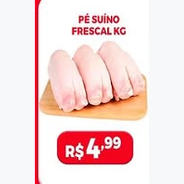 Recorte do encarte de Pé Suíno Frescal