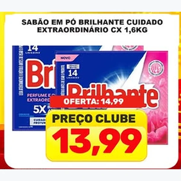 Sabão em Pó Cuidado Extraordinário Brilhante 1,6 kg