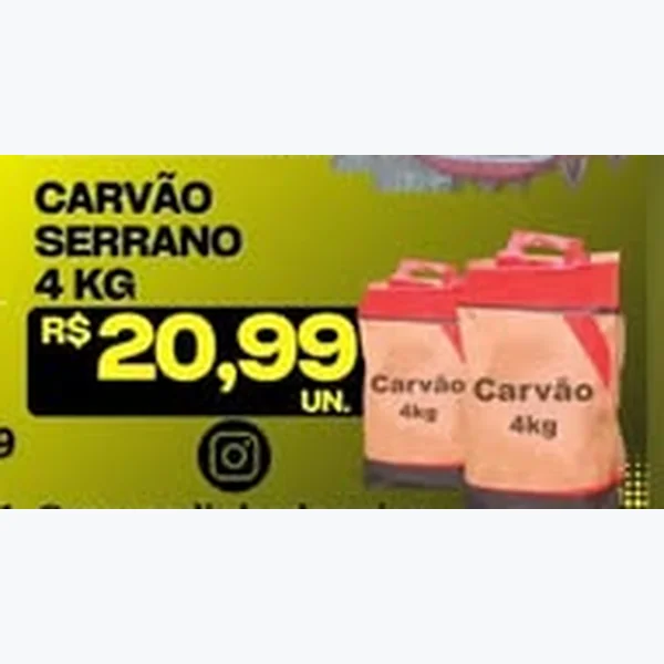 Carvão Serrano 4 kg