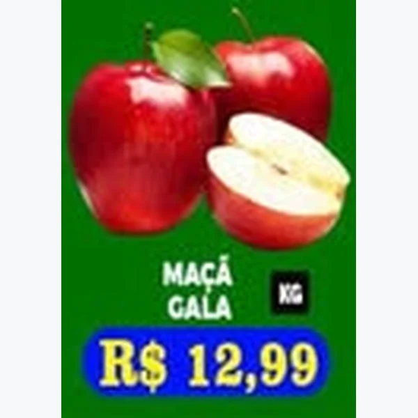 Recorte do encarte de Maçã Gala