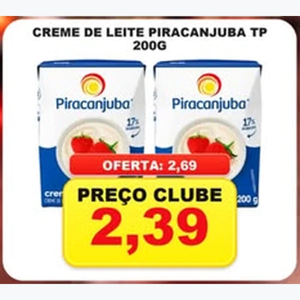 Creme de Leite Piracanjuba 200 g