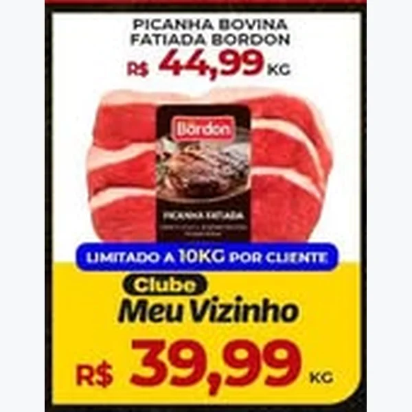 Picanha Bovina Fatiada Bordon