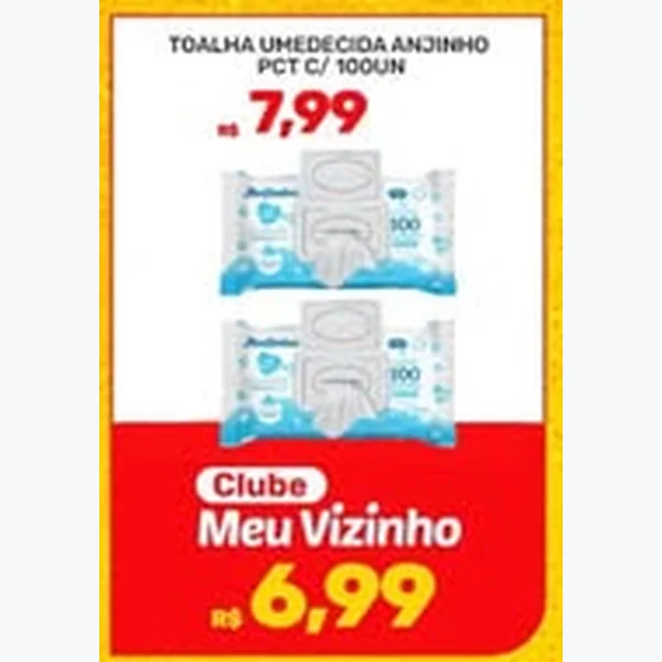 Toalha Umedecida Anjinho 100 un