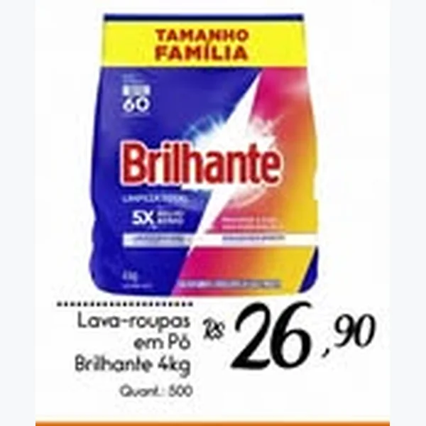 Lava-roupas em Pó Brilhante 4 kg