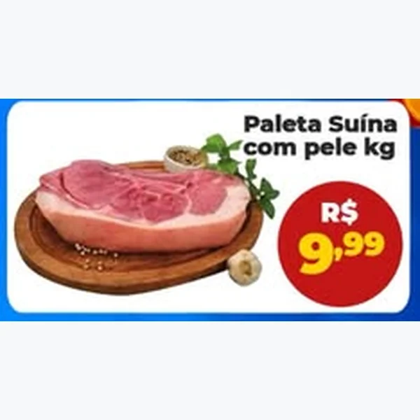Recorte do encarte de Paleta Suína com Pele