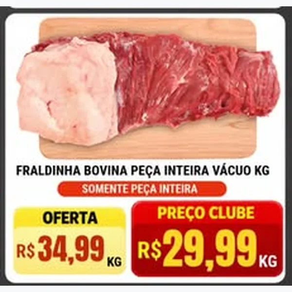 Fraldinha Bovina Peça Inteira Vácuo