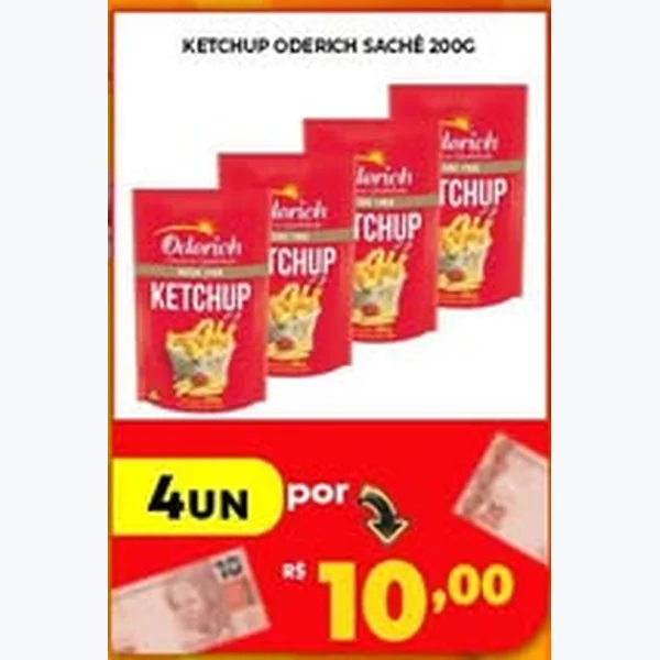 Recorte do encarte de Ketchup Oderich 200 g