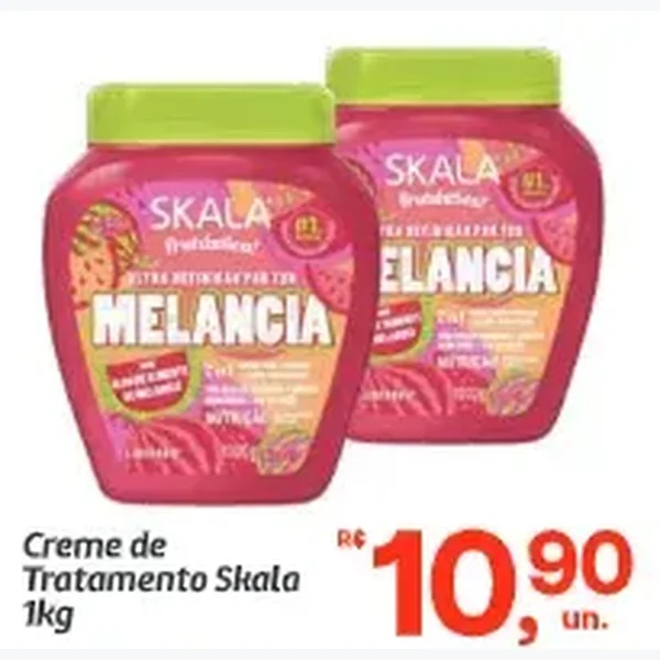 Recorte do encarte de Creme de Tratamento Skala