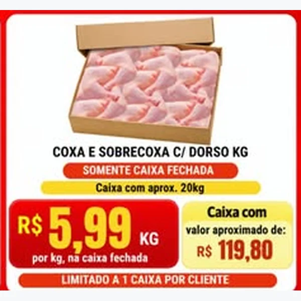 Recorte do encarte de Coxa e Sobrecoxa C/ Dorso