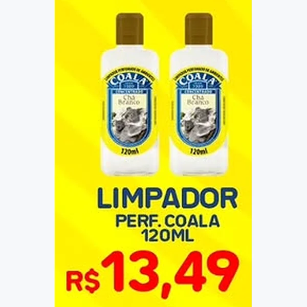Recorte do encarte de Limpador Perfumado Coala 120 ml