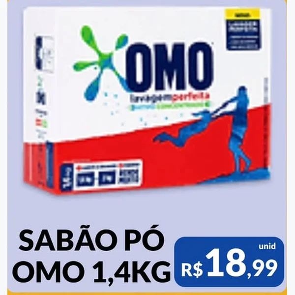 Sabão em Pó Lavagem Perfeita OMO 1,4 kg