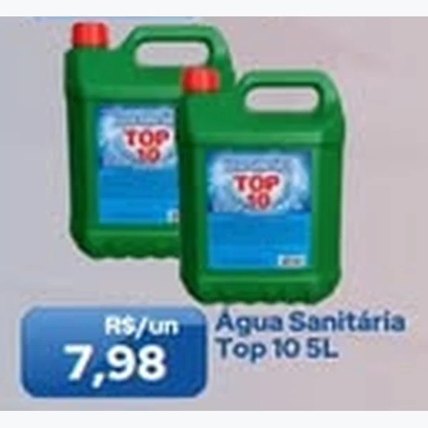 Água Sanitária Top 10 5 L