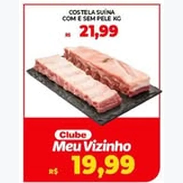 Costela Suína com e sem Pele
