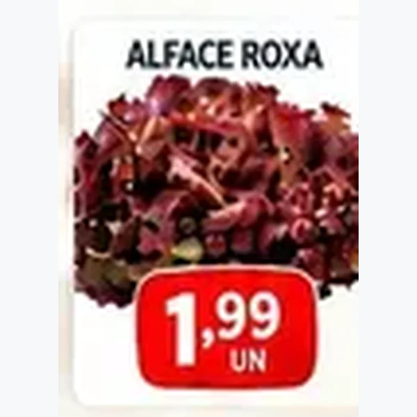 Recorte do encarte de Alface Roxa