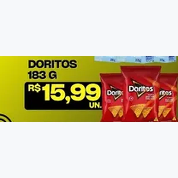 Recorte do encarte de Doritos 183 g